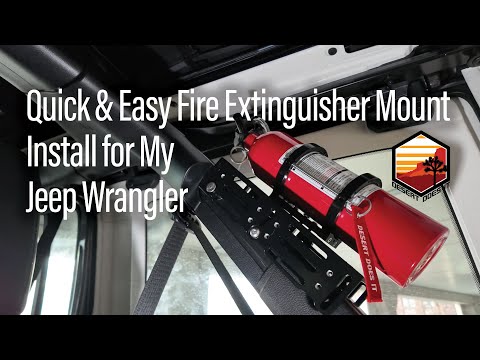 Load and play video in Gallery viewer, DDI QUICK DROP FIRE EXTINGUISHER MOUNT (UNIVERSAL FIT)