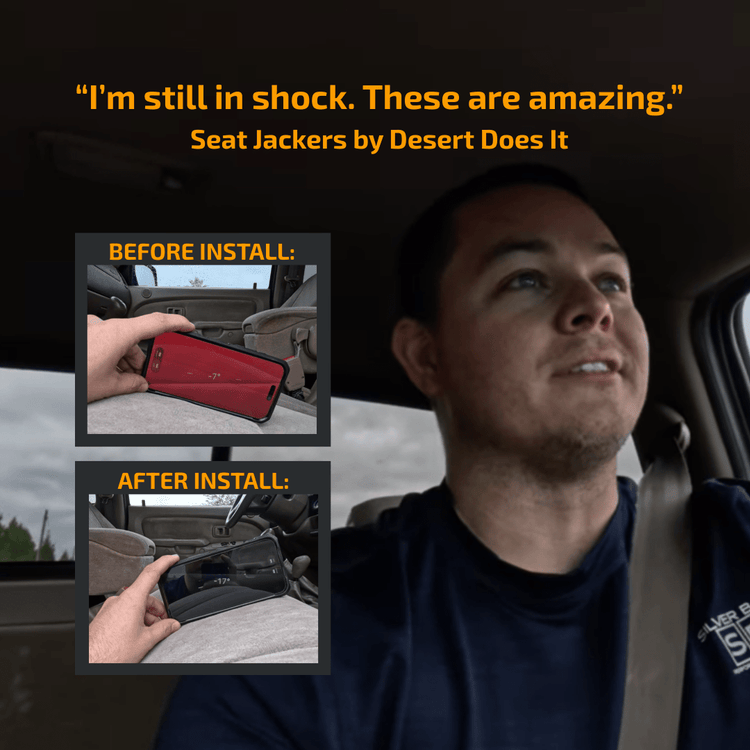 A 10-Degree Difference That Changes Everything: Seat Jackers® on a 1st Gen Tacoma - Desert Does It