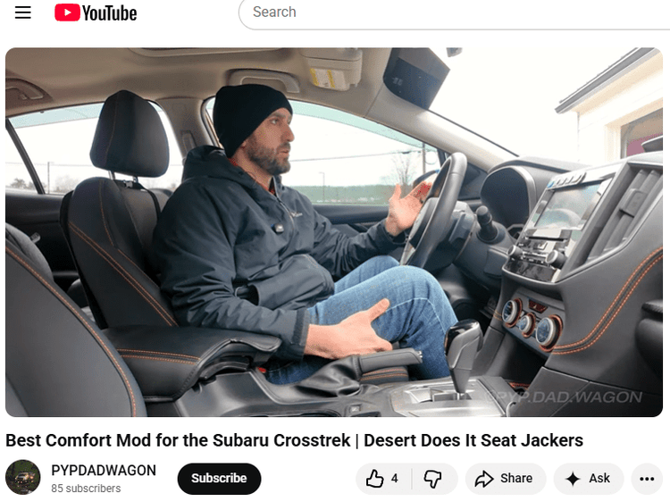 Fixing Subaru Seat Comfort: The One Upgrade He Wishes He’d Done First - Desert Does It