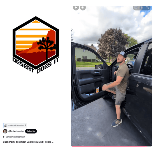 Home Upgrade Pro Jon Irwin Puts Seat Jackers® to the Test - Desert Does It