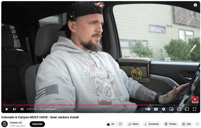 Jacking Up the Comfort: Tyler from @CoyoteZR2