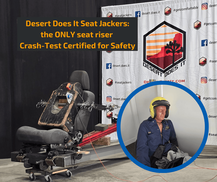 Seat Jackers®: The Only Crash-Test Certified Seat Comfort Solution - Desert Does It