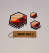 DDI PATCH, STICKER, AND KEYCHAIN KIT - Desert Does It